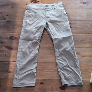 Prana Slim Fit Khaki Nylon Pants